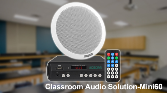 Audio Solution-Mini60 im Klassen zimmer