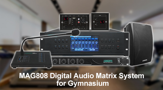 MAG808 Digitales Audio-Matrix-System für Gymnasium