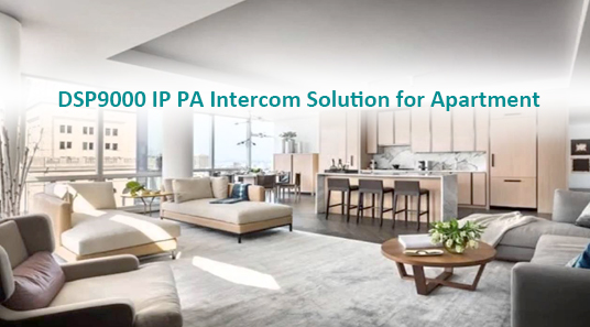 DSP9000 IP PA Intercom Lösung für Wohnung