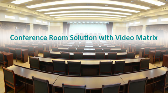 Konferenz raum lösung mit Video matrix