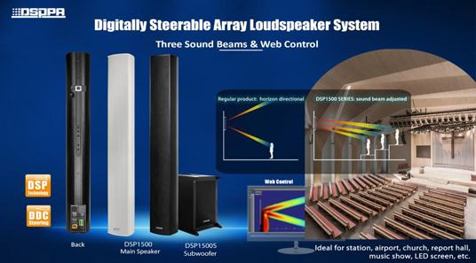 Phased Array Column Lautsprecher für Indoors-DSP1500