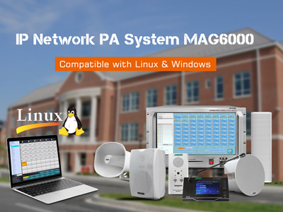 IP-Netzwerk-PA-System MAG6000 kompatibel mit Linux & Windows