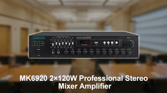 MK6920 2 × 120W profession eller Stereo-Mixer Verstärker