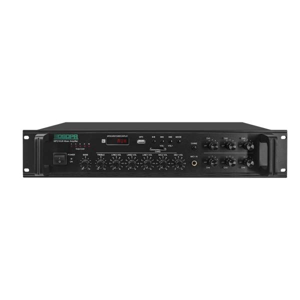 MP1010UB 350W 6 Zonen Paging und Musik mixer Verstärker mit USB & XLR