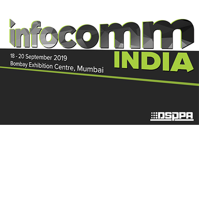 Einladung zu InfoComm India 2019 auf 18-20 September, 2019