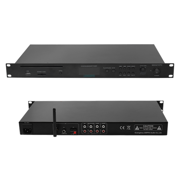 MAG2107C Multi-Channel Media Player mit CD/USB/FM/Bluetooth 1U