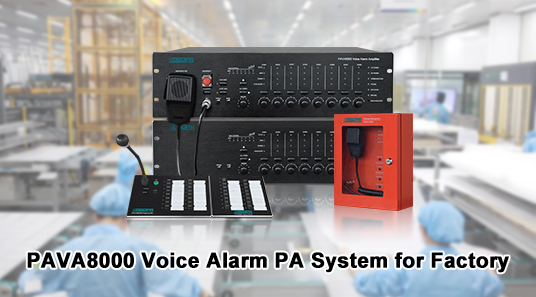 PAVA8000 Voice Alarm PA System für die Fabrik
