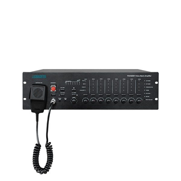 PAVA8501 8 Zonen Sprach alarm Brand Notfall Broadcast System Host