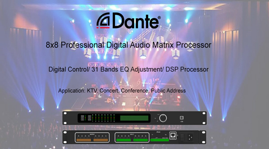 Audio Matrix Prozessor für Dante Protocol-DP8004