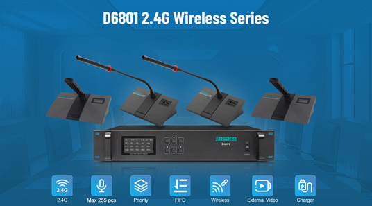 D6801 2.4G Wireless Series Konferenz system