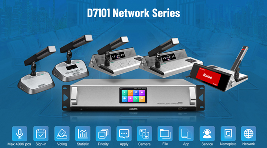 IP-Netzwerk konferenz system der Serie D7101