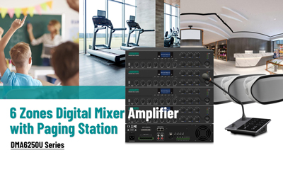 DMA6250U Serie 6 Zonen Digitaler Mixer Verstärker mit Paging Station