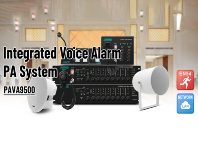 PAVA9500 integrierte Sprach alarm PA-System