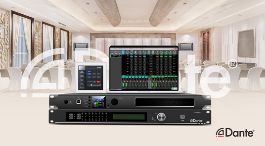 Dante Audio Prozessor und Verstärker für Hotels DP8004 & DDA43D