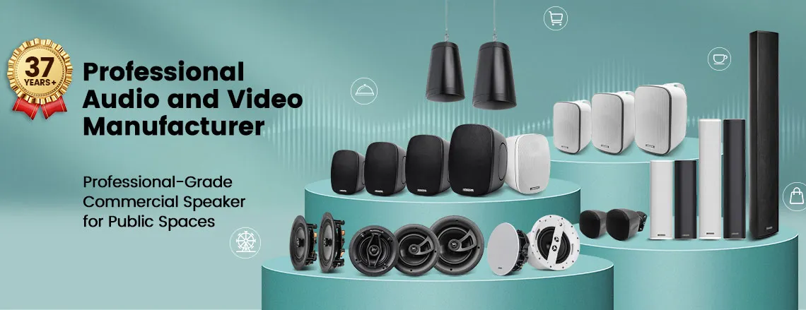 Professional-Grade Commercial Speaker for Public Spaces - 翻译中...