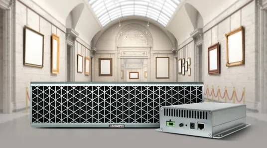 IP Ultrasonic  Directional Flat-Panel Speaker System -  Smart Audio Solution for Museums DSP395T + DSP395U - 翻译中...